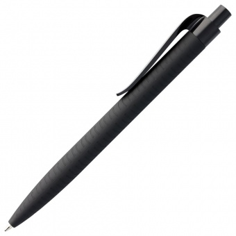 Ручка шариковая Prodir QS03 PRP Tyre Soft Touch, черная фото 
