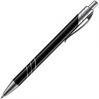 Ручка шариковая Undertone Metallic, черная фото 