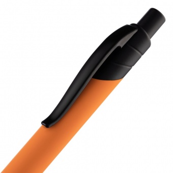 Ручка шариковая Undertone Black Soft Touch, оранжевая фото 