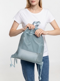 Рюкзак-мешок Verkko, серо-голубой фото 