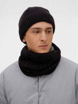 Шапка ComFleece, черная фото 