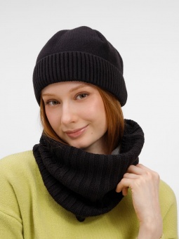 Шапка ComFleece, черная фото 