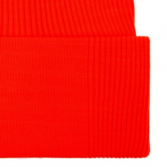 Шапка Real Rib, красно-оранжевая фото 