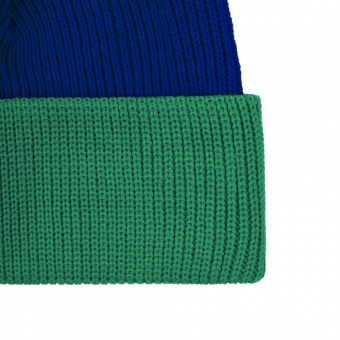 Шапка Snappy, синяя с зеленым фото 