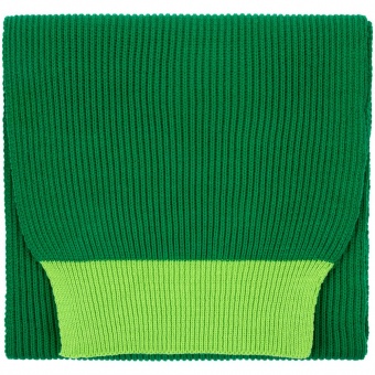 Шарф Snappy, зеленый с салатовым фото 