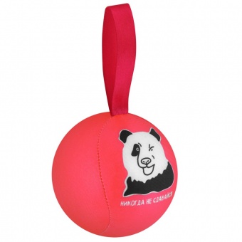 Шарик-антистресс с пожеланием «Панда», розовый фото 