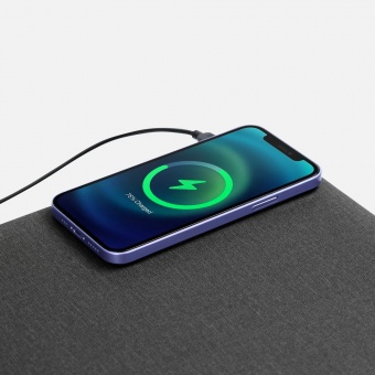 Складной стол для ноутбука с беспроводной зарядкой Kickstand Table, серый фото 