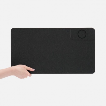 Складной стол для ноутбука с беспроводной зарядкой Kickstand Table, серый фото 