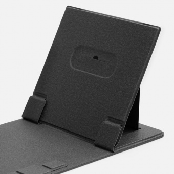 Складной стол для ноутбука с беспроводной зарядкой Kickstand Table, серый фото 
