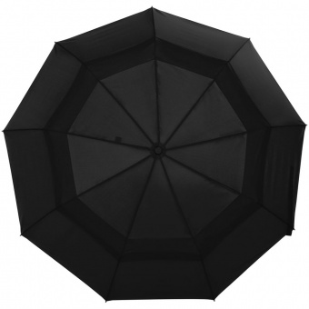 Складной зонт Dome Double с двойным куполом, черный фото 