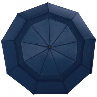 Складной зонт Dome Double с двойным куполом, темно-синий фото 