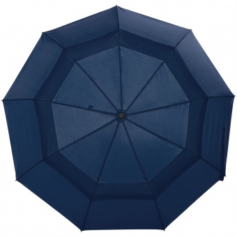 Складной зонт Dome Double с двойным куполом, темно-синий, ver.2 фото 