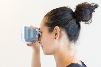 Складные силиконовые очки Virtual reality фото 