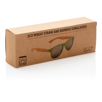 Солнцезащитные очки Wheat straw с бамбуковыми дужками фото 