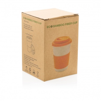 Стакан для кофе ECO Bamboo, оранжевый фото 