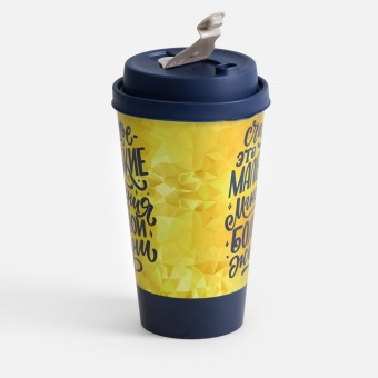 Стакан с крышкой Tumbler на заказ, M фото 