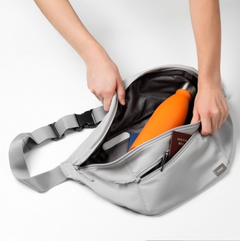 Сумка cross body Boston, серая фото 