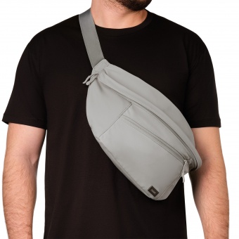 Сумка cross body Boston, серая фото 