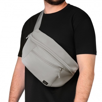Сумка cross body Boston, серая фото 