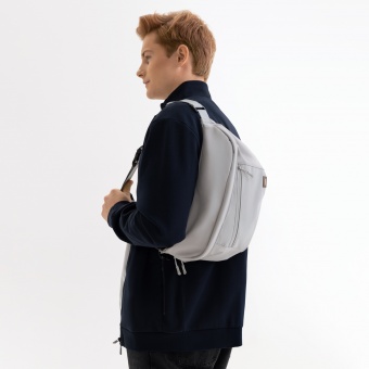 Сумка cross body Boston, серая фото 