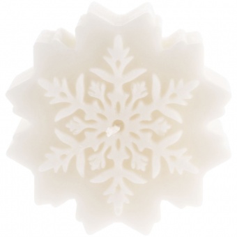 Свеча Snowflame 2, белая, 8 см фото 