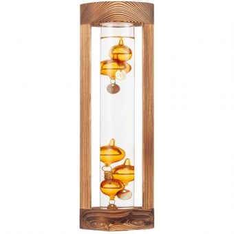 Термометр «Галилео» в деревянном корпусе, неокрашенный фото 