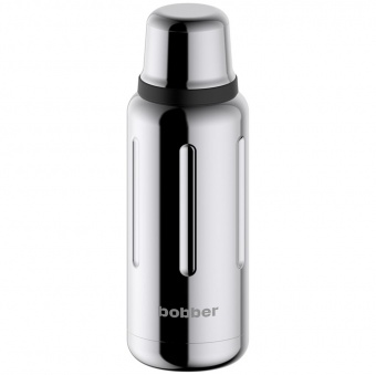 Термос Flask 1000, вакуумный, стальной зеркальный фото 