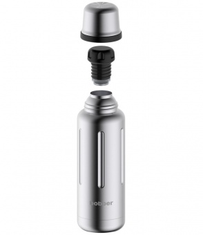 Термос Flask 470, вакуумный, стальной матовый фото 
