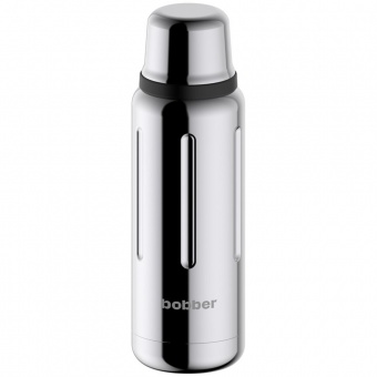 Термос Flask 470, вакуумный, стальной зеркальный фото 