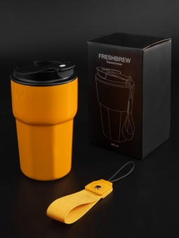 Термостакан Freshbrew, оранжевый фото 