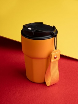 Термостакан Freshbrew, оранжевый фото 