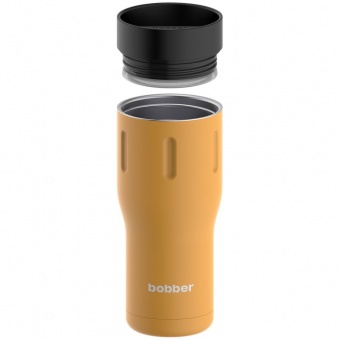 Термостакан Tumbler 470, вакуумный, оранжевый фото 