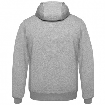 Толстовка мужская Hooded Full Zip серый меланж фото 3