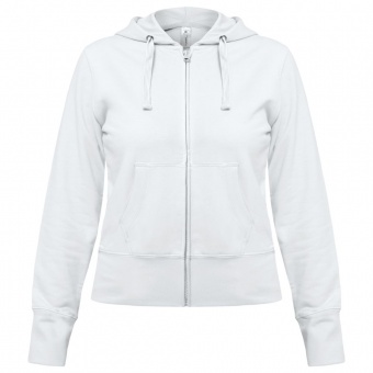Толстовка женская Hooded Full Zip белая