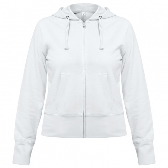 Толстовка женская Hooded Full Zip белая