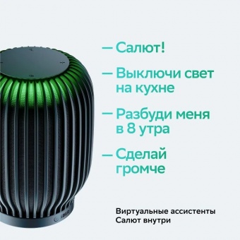 Умная колонка SberBoom, черная фото 