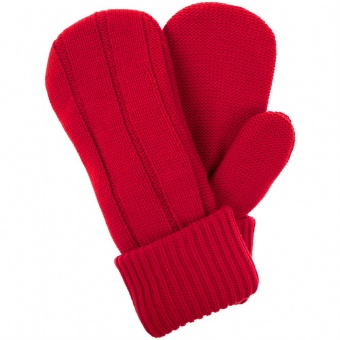 Варежки Knit Beat, красные фото 2