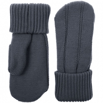 Варежки Knit Beat, серые (графит) фото 2