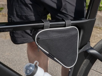 Велосумка на раму BikeLine Mini, черная с белым фото 