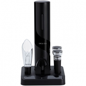 Винный набор Circle Joy Electric Wine Bottle Opener, черный фото 