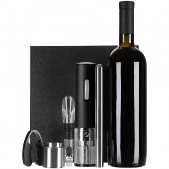 Винный набор Wine Diesel, черный фото 