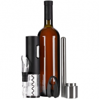Винный набор Wine Diesel, черный фото 