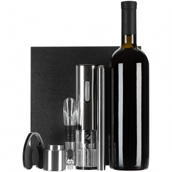 Винный набор Wine Diesel, серебристый фото 