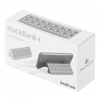 Внешний аккумулятор-подставка stuckBank Plus 2600 мАч, черный фото 
