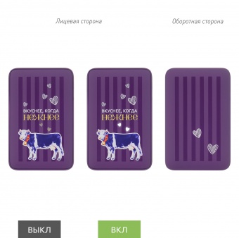Внешний аккумулятор с подсветкой Ancor 5000 mAh, фиолетовый фото 