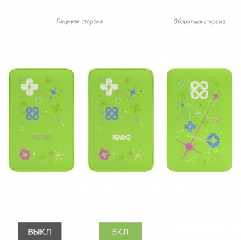 Внешний аккумулятор с подсветкой Ancor 5000 mAh, салатовый фото 