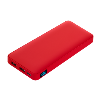 Внешний аккумулятор с подсветкой Ancor Plus 10000 mAh, красный фото 