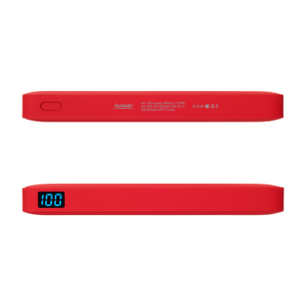 Внешний аккумулятор с подсветкой Ancor Plus 10000 mAh, красный фото 