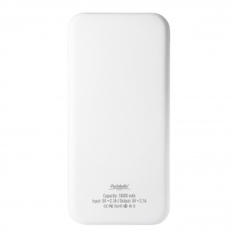 Внешний аккумулятор с подсветкой Luce 10000 mAh, белый фото 