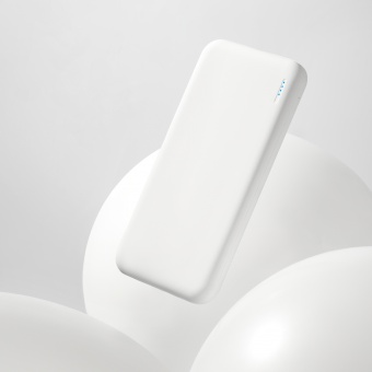 Внешний аккумулятор с подсветкой Luce 10000 mAh, белый фото 